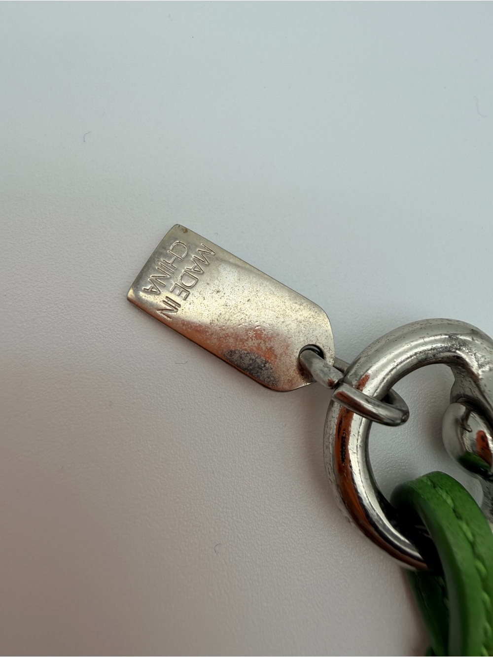 Coach Penelope Floral Lilly Flower Keychain Charm Silver Hardware Charm - Picture 8 of 8